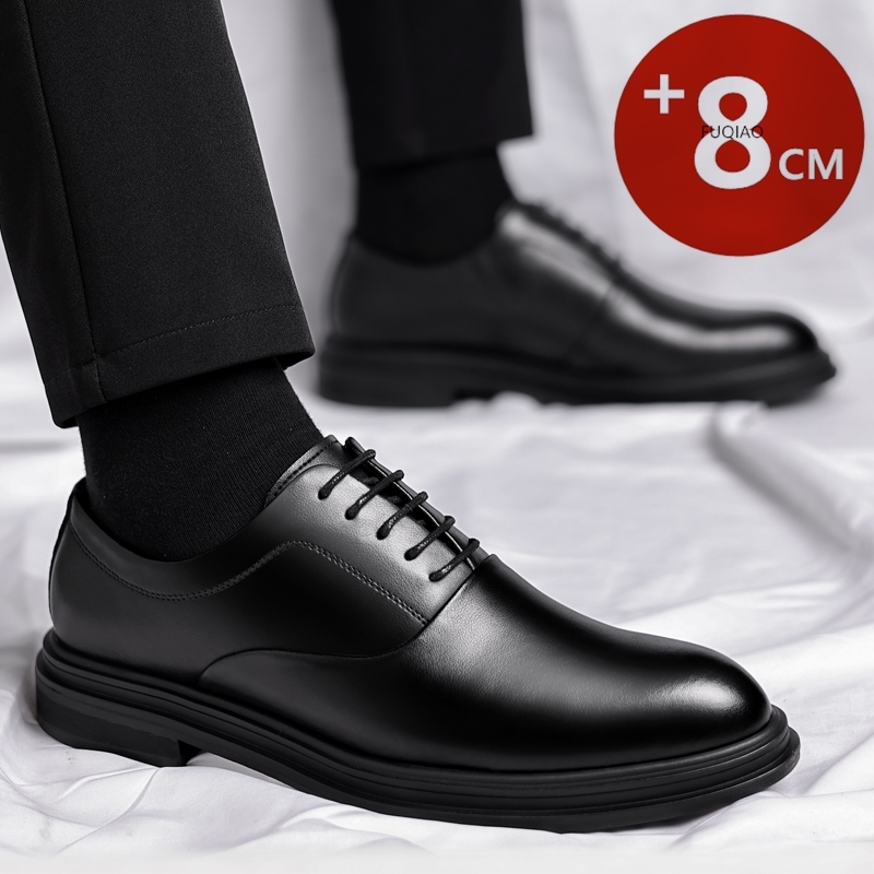Men'S Formal Wear Slippers - 남성용 6CM 8CM 키높이 정장 가죽