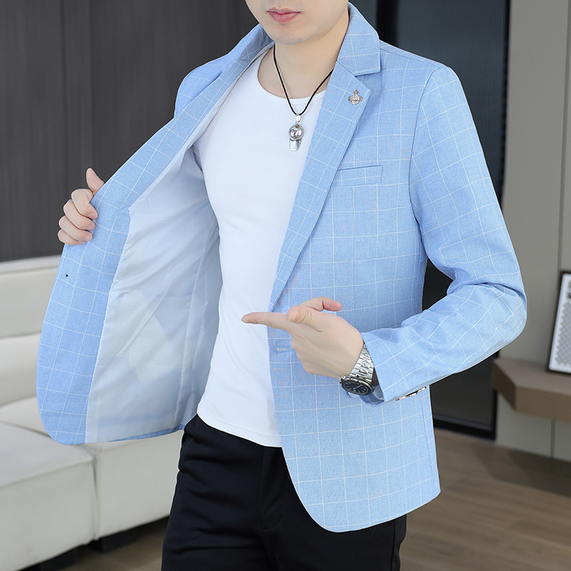 Korean Men Formal Wear - 블레이저 아웃도어 남성용 사이클링 패션 비즈니스