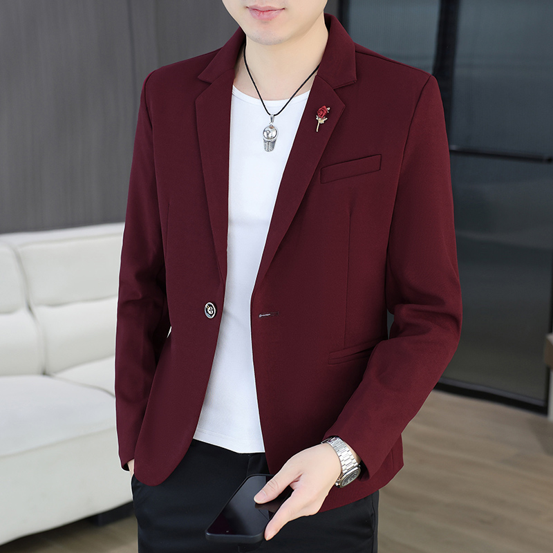 Korean Men Formal Wear - 블레이저 아웃도어 남성용 사이클링 패션 비즈니스
