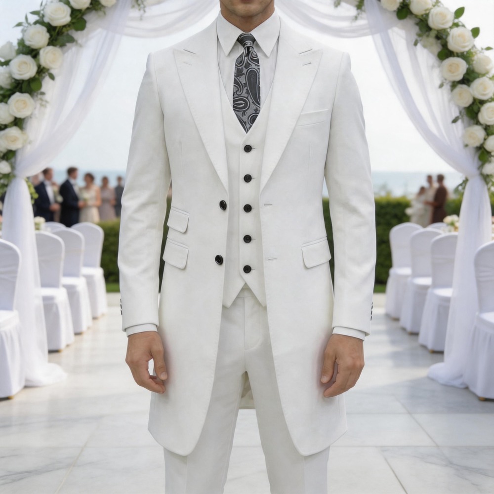 Formal Men Party Wear Jacket - 슬림핏 3피스 정장 남성복 롱자켓 맞춤