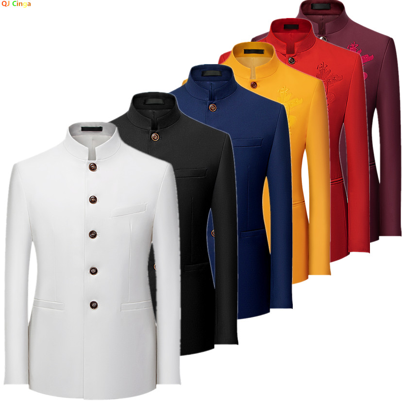 Korean Men Formal Wear - 2026 남성용 중국 스타일 긴팔 정장
