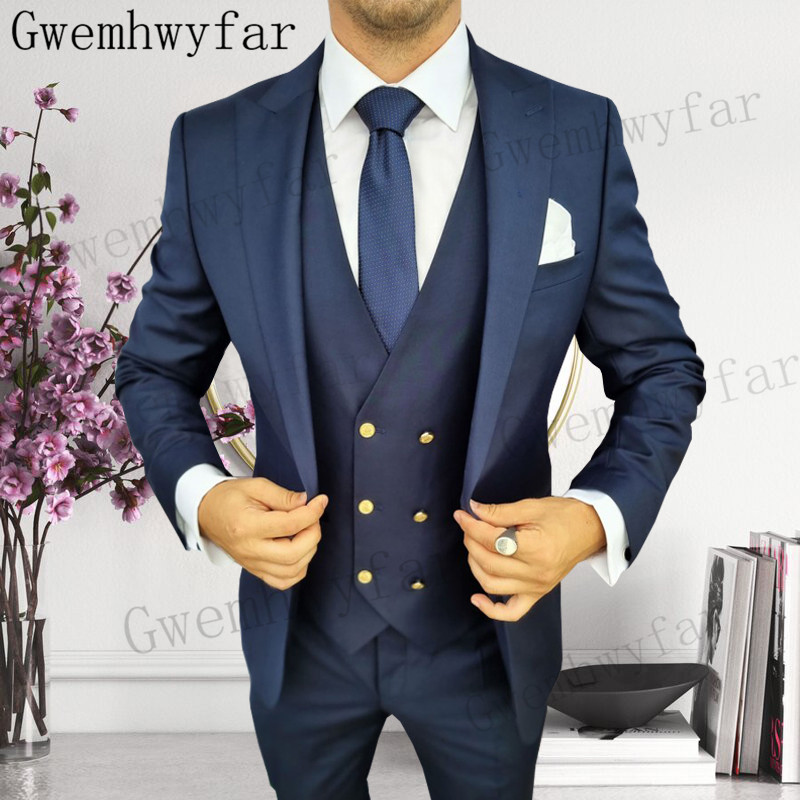 Gwenhwyfar 신랑 들러리 피크 라펠 턱시도 남성 - Formal Men Party Wear Jacket 리뷰 및 가격