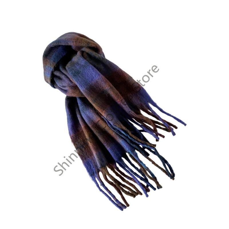 M68A 패션 스카프 여성을위한 부드러운 모헤어 격자  - Men Formal Wear With Scarf 리뷰 및 가격
