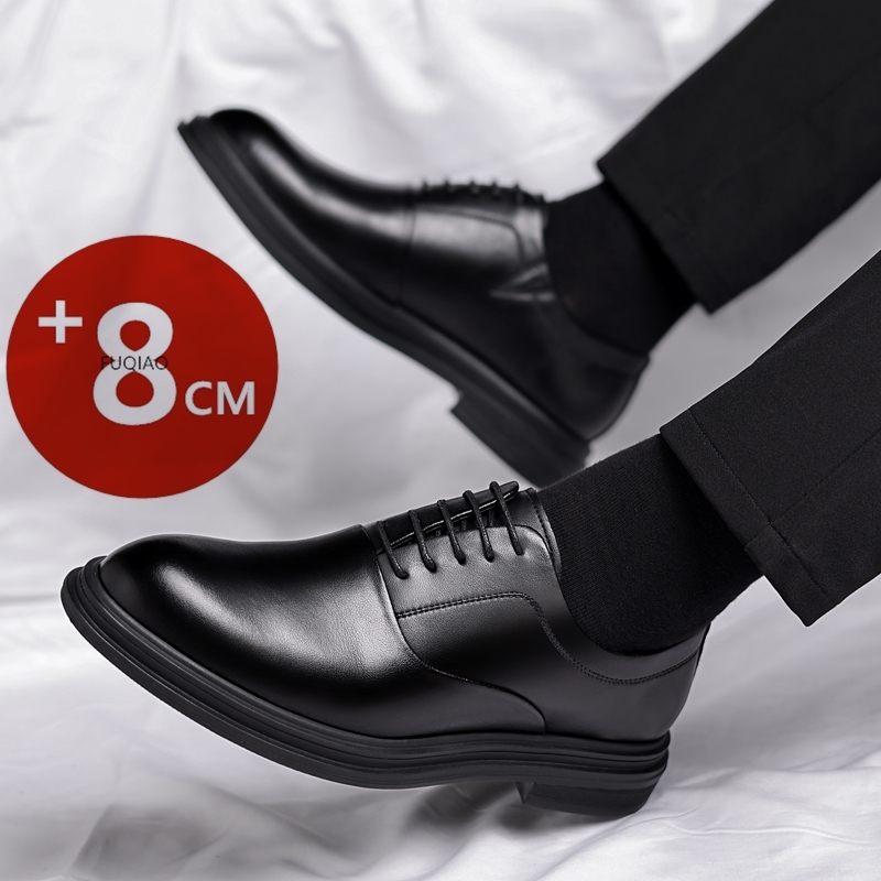 남성용 6CM 8CM 키높이 정장 가죽 구두 편안하고  - Men'S Formal Wear Slippers 리뷰 및 가격