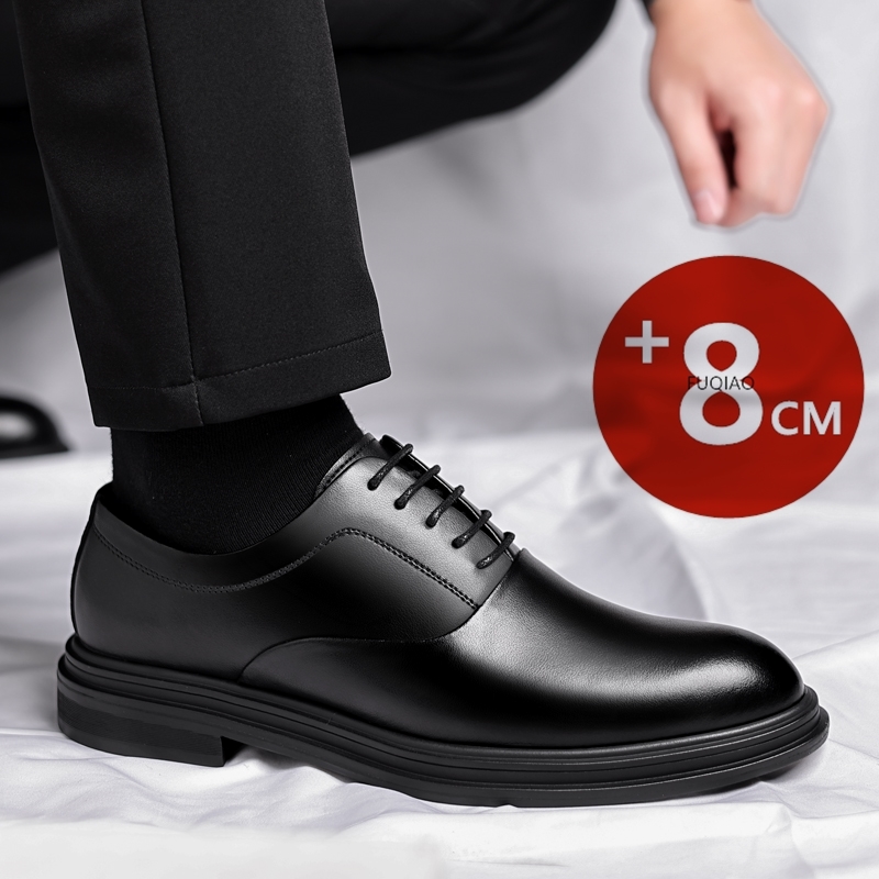 남성용 6CM 8CM 키높이 정장 가죽 구두 편안하고  - Men'S Formal Wear Slippers 리뷰 및 가격