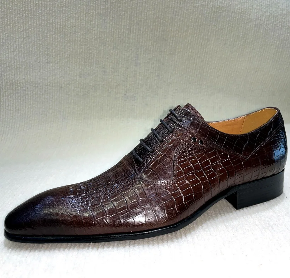 이탈리아 럭셔리 남성 지적 발가락 옥스포드 신발 블랙  - Men Formal Wear Wedding 리뷰 및 가격