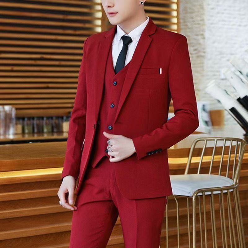 남성 2피스 슬림핏 정장 한국 스타일 비즈니스 웨딩 블 - Korean Men Formal Wear 리뷰 및 가격