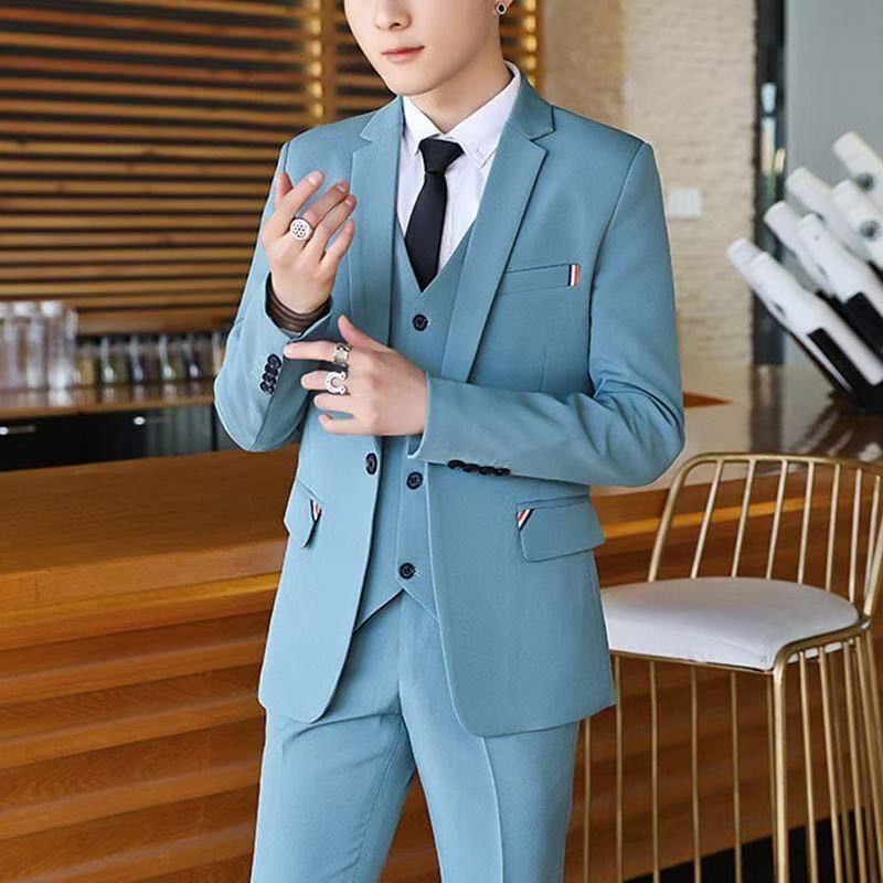 남성 2피스 슬림핏 정장 한국 스타일 비즈니스 웨딩 블 - Korean Men Formal Wear 리뷰 및 가격