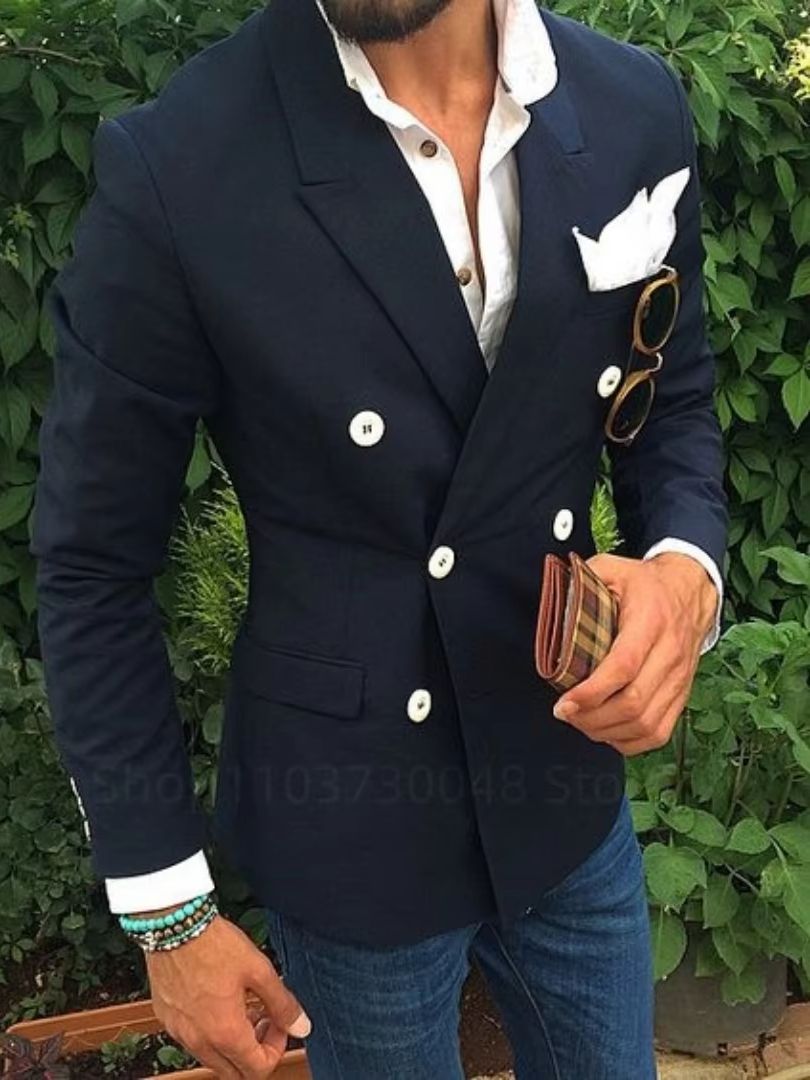 웨딩 남성 정장 6XL 블레이저 신랑 비즈니스 신랑 의 - Formal Men Party Wear Jacket 리뷰 및 가격