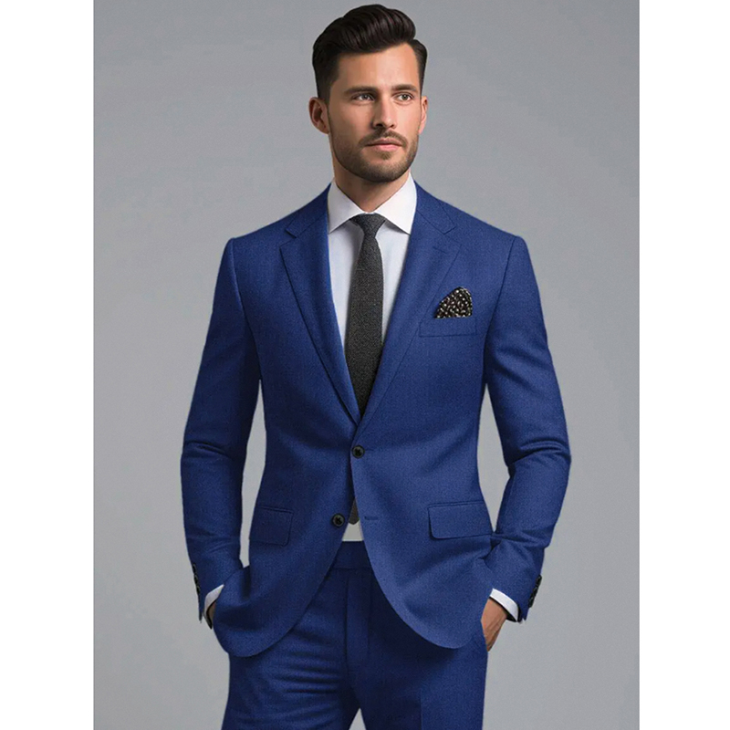 남성 정장 세트 2피스 스타일리시 블레이저 바지 비즈니 - Men Formal Wear Wedding 리뷰 및 가격