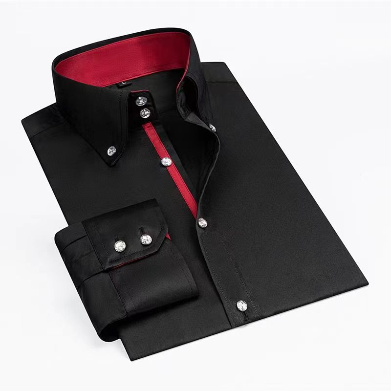 남성 디자이너 드레스 셔츠 버튼 다운 칼라 한국 패션  - Korean Men Formal Wear 리뷰 및 가격
