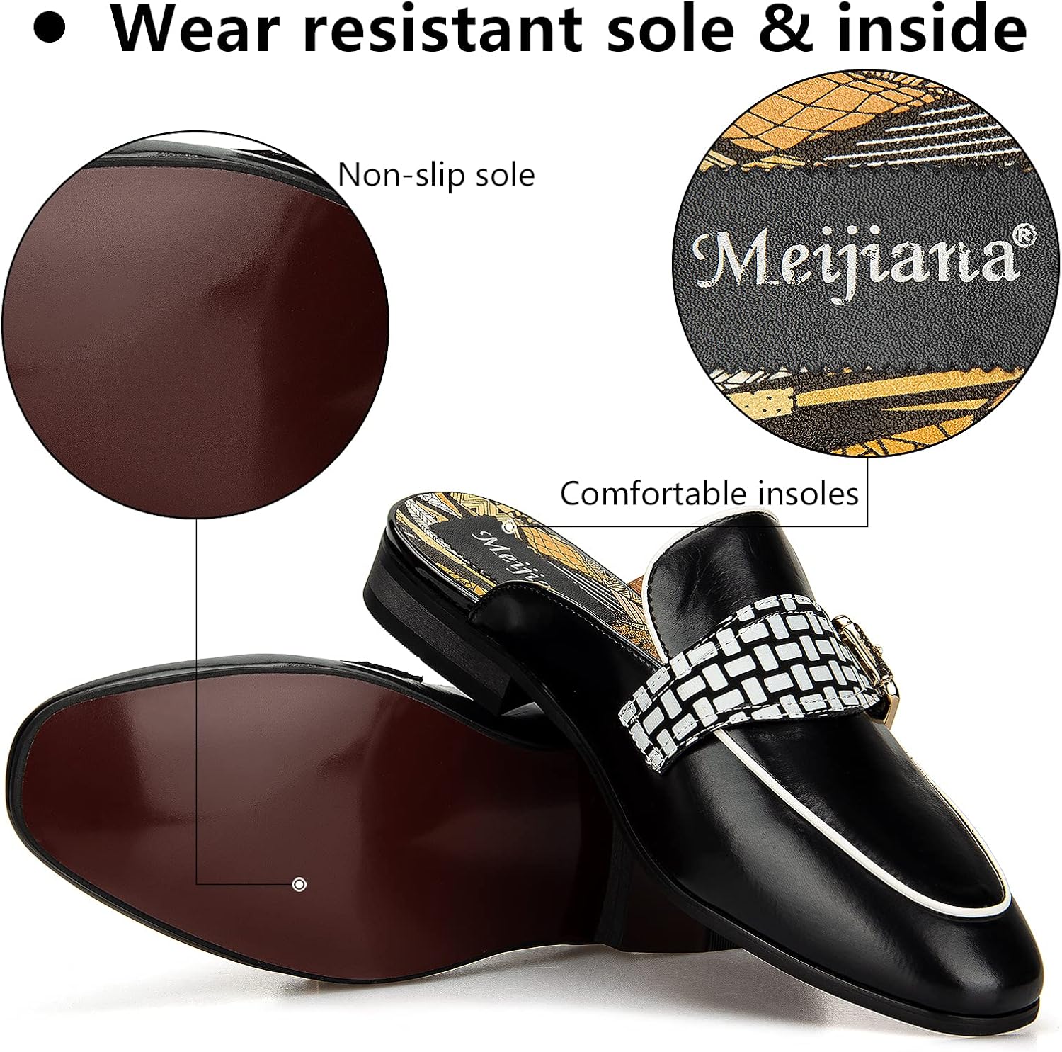 Meijiana 남성용 슬리퍼 슬립온 로퍼 가죽 정장  - Men'S Formal Wear Slippers 리뷰 및 가격