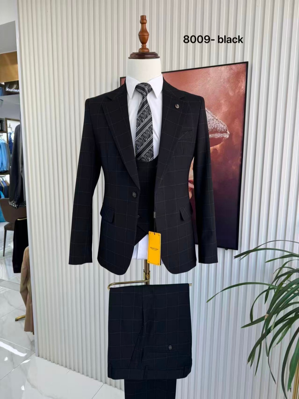 남성용 플래드 턱시도 3피스 재킷 조끼 바지 생일 파티 - Formal Men Party Wear Jacket 리뷰 및 가격