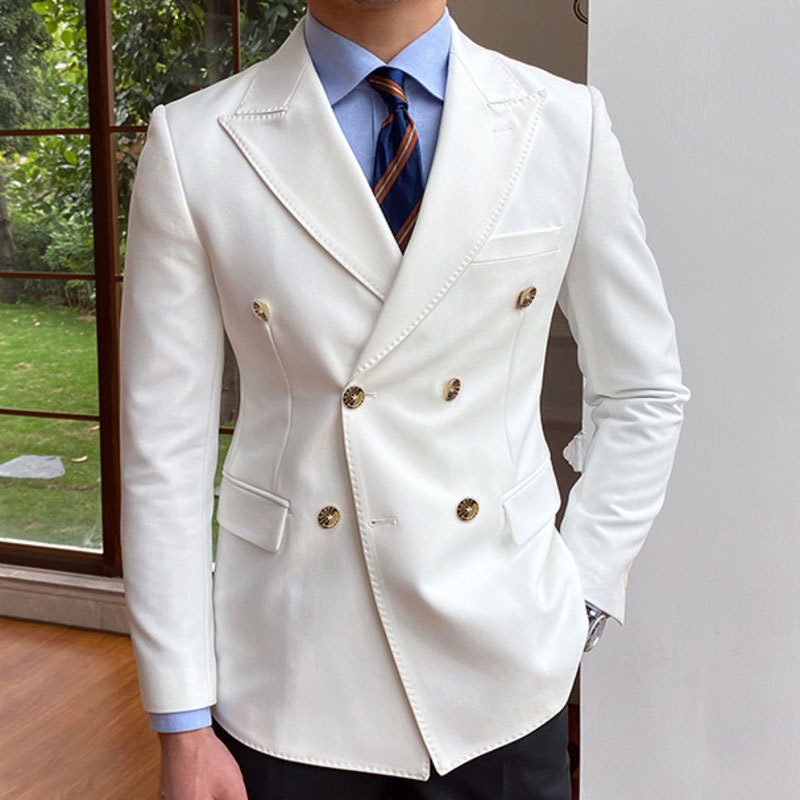솔리드 웨딩 남성 정장 블레이저, 신랑 비즈니스 신랑  - Formal Men Party Wear Jacket 리뷰 및 가격
