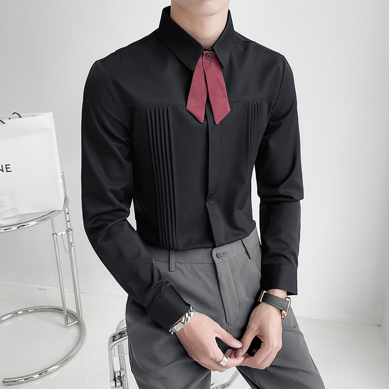 럭셔리 남성 웨딩 파티 셔츠 한국 패션 디자이너 남성  - Korean Men Formal Wear 리뷰 및 가격