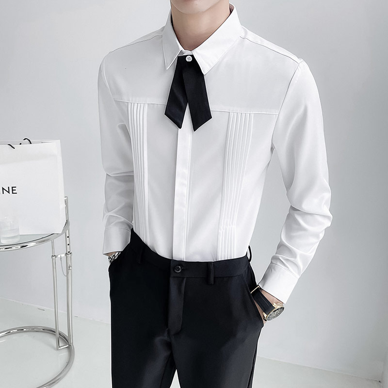 럭셔리 남성 웨딩 파티 셔츠 한국 패션 디자이너 남성  - Korean Men Formal Wear 리뷰 및 가격