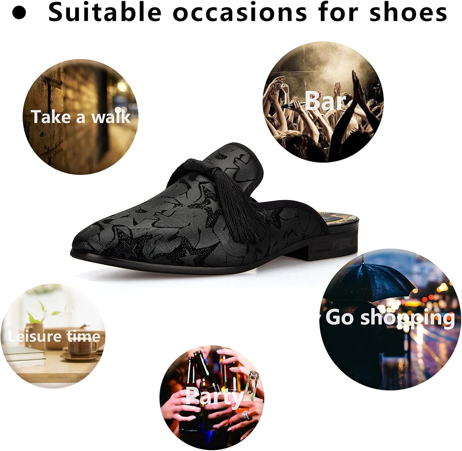 남성용 슬리퍼 슬립온 로퍼 가죽 정장 캐주얼 오픈백 샌 - Men'S Formal Wear Slippers 리뷰 및 가격