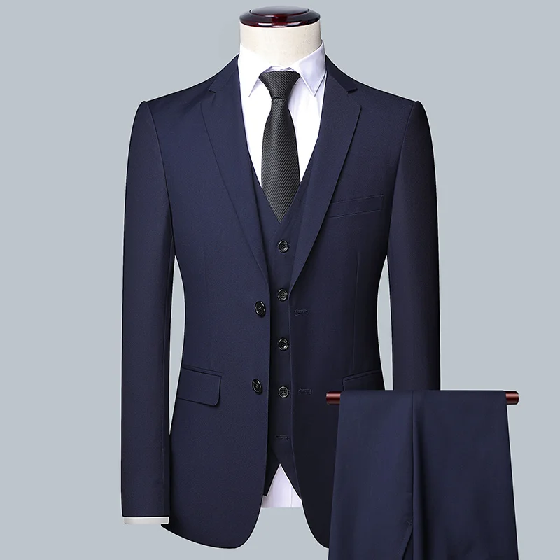 남자 솔리드 컬러 비즈니스 정장 2025 고품질 패션  - Men Formal Wear Wedding 리뷰 및 가격
