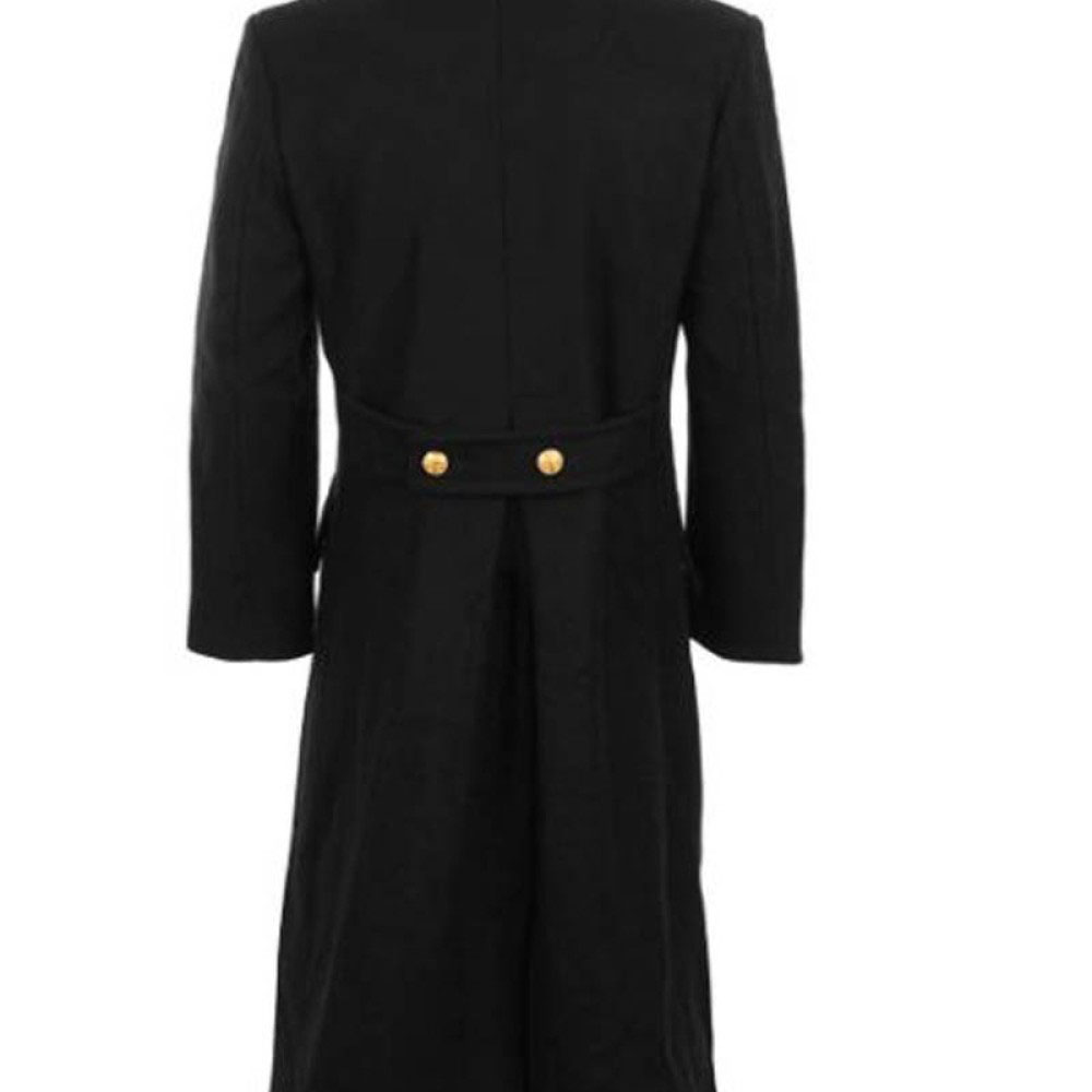 클래식 블랙 트렌치코트 남성용 오버코트 울 혼방 맞춤  - Large Men Formal Wear 리뷰 및 가격