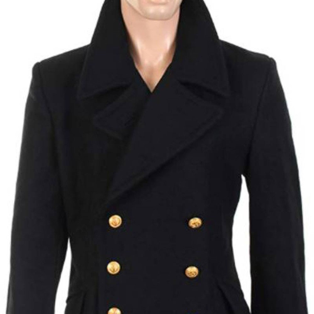 클래식 블랙 트렌치코트 남성용 오버코트 울 혼방 맞춤  - Large Men Formal Wear 리뷰 및 가격