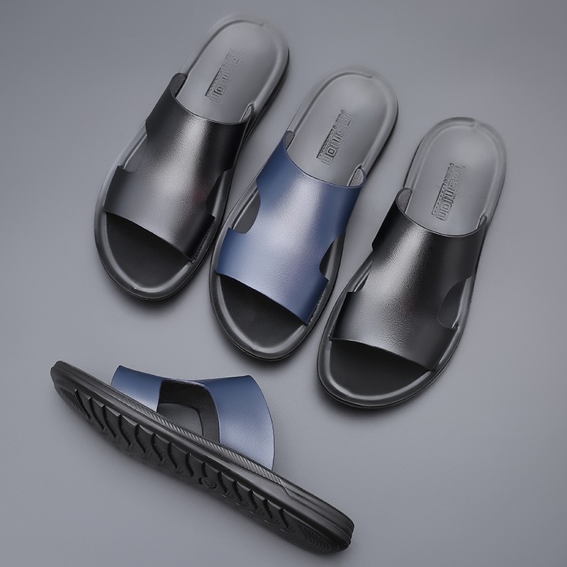 신상품 남성용 여름 가죽 신발 슬리퍼 비치 샌들 남성용 - Men'S Formal Wear Slippers 리뷰 및 가격