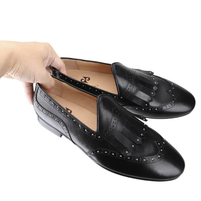 Piergitar 블랙 송아지 가죽 벨기에 로퍼, 핸드 - Men'S Formal Wear Slippers 리뷰 및 가격