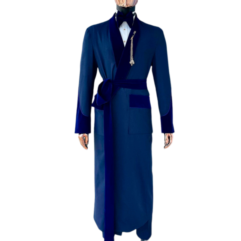 맞춤형 로얄 블루 남성용 세트 롱 재킷, 벨트 포함,  - Men Formal Wear Wedding 리뷰 및 가격