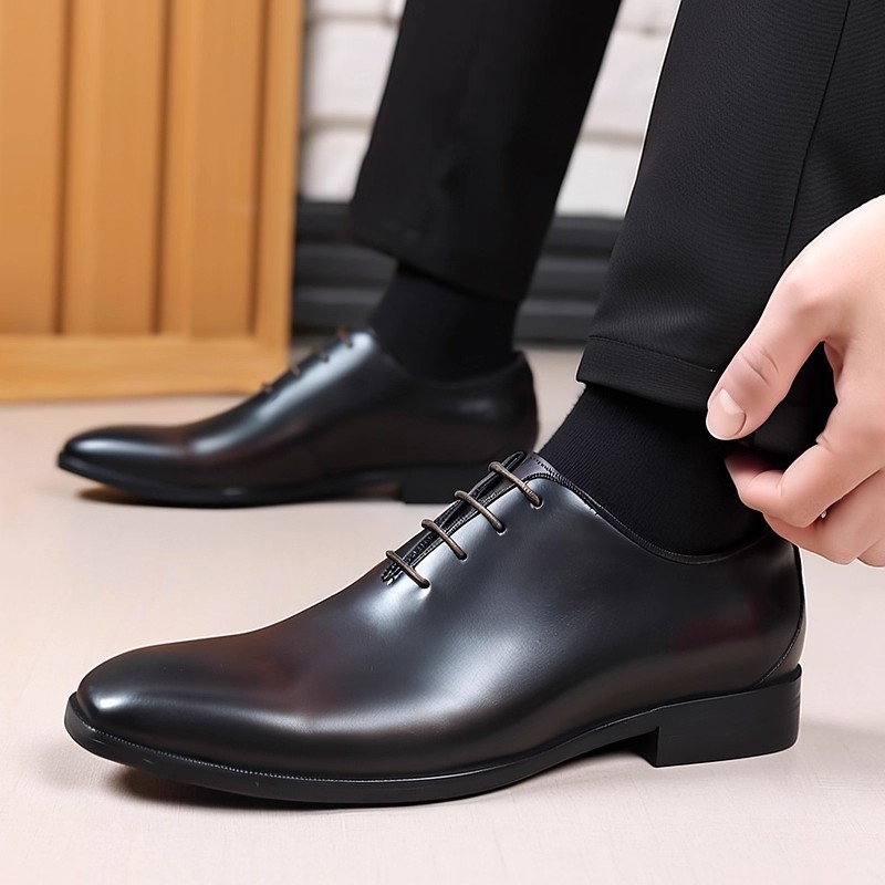 디자이너 정품 가죽 남성 Wholecut 옥스포드 신발 - Men Formal Wear Brown 리뷰 및 가격